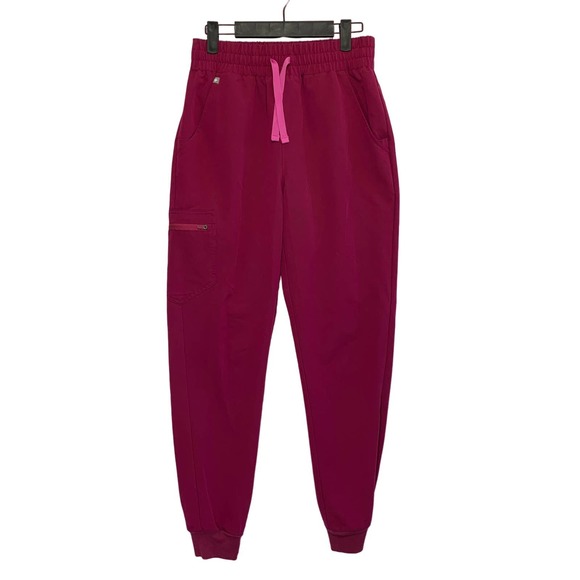 FIGS Magenta Pink Women's Zamora Jogger Scrub Pants S/T Comfort Pockets - Picture 1 of 7